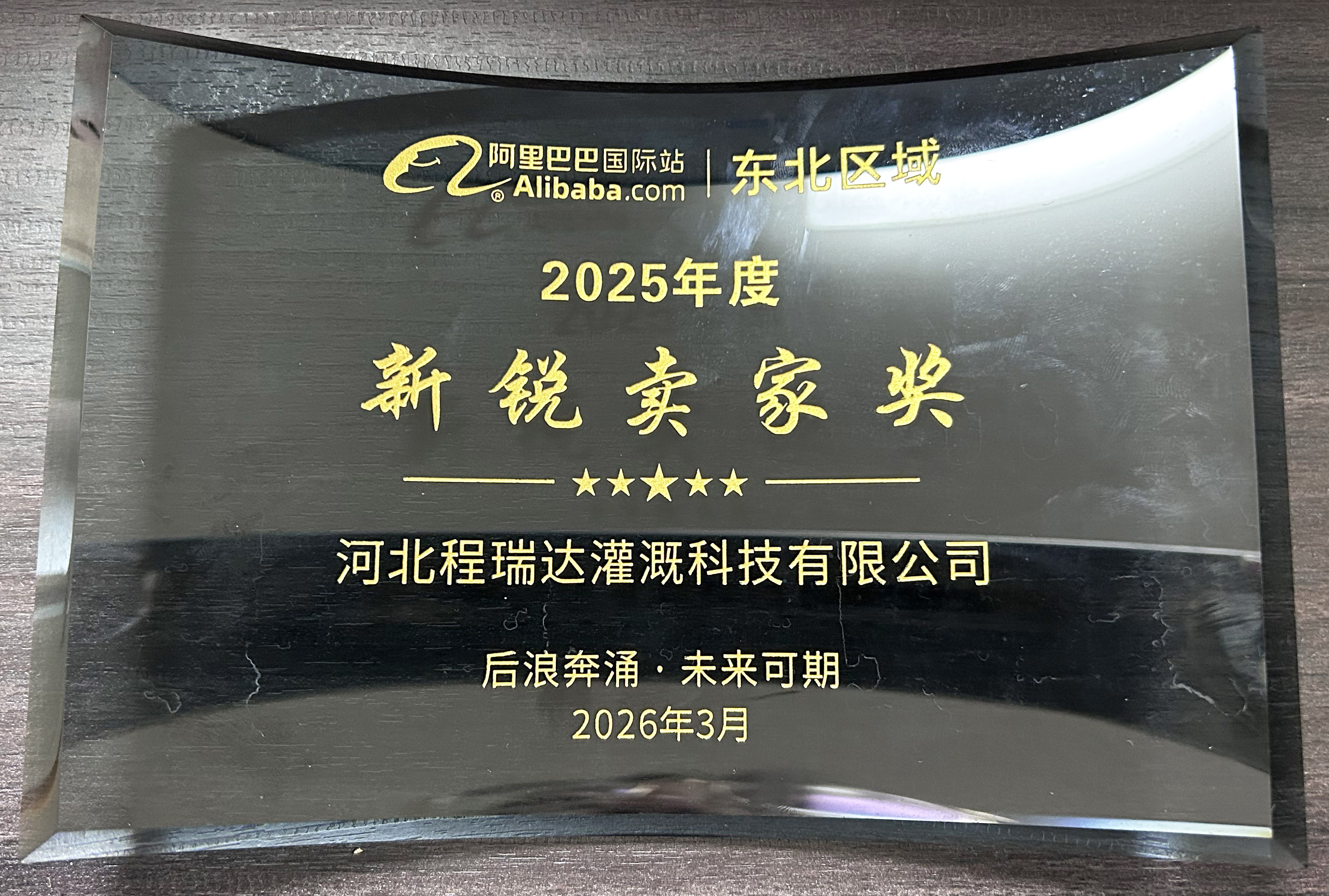 株洲程瑞达灌溉 | 荣获阿里国际站新锐卖家奖